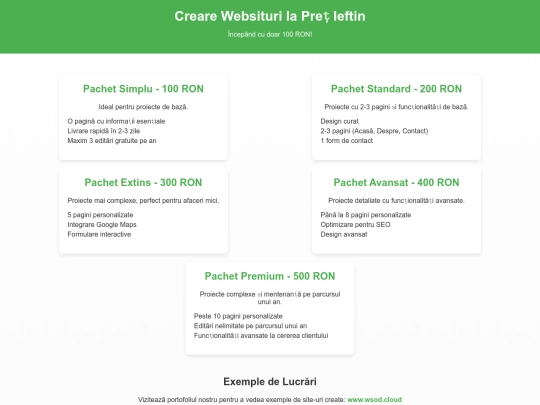 Website-ieftin screenshot