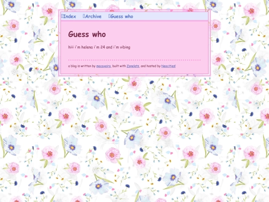blog/about screenshot