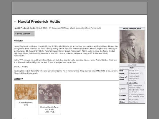 HaroldFrederickHollis screenshot