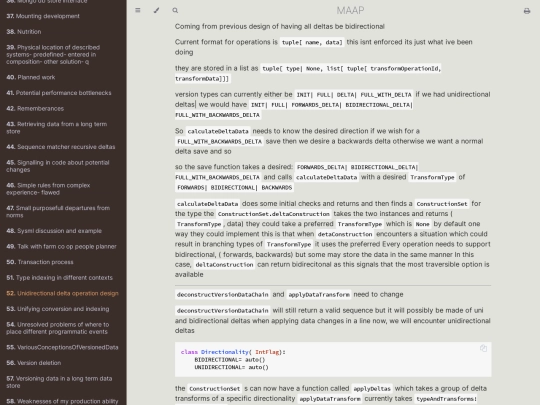 Unidirectional delta operation design screenshot