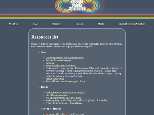 links screenshot