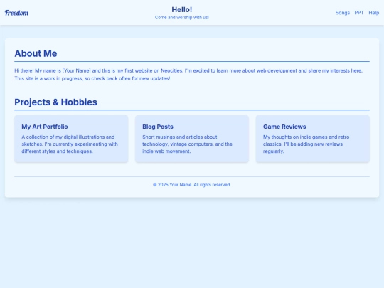 index screenshot