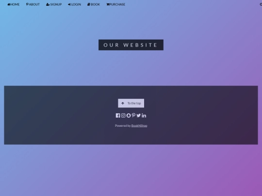 Homepage screenshot