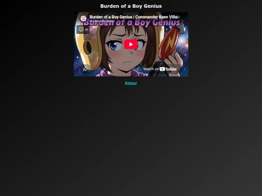 AI Songs FR/burden_of_a_boy_genius_FR screenshot