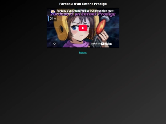 AI Songs FR/fardeau_dun_enfant_prodige_FR screenshot