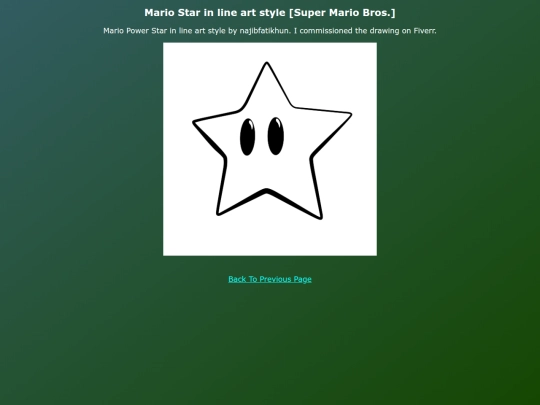 Coms Art EN/Mario_Star_in_line_art screenshot