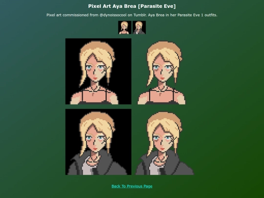 Coms Art EN/Pixel_Art_Aya_Brea_Art screenshot