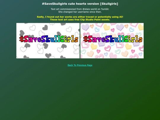 Coms Art EN/SaveSkullgirls_cute_hearts_version screenshot