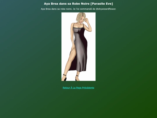 Coms Art FR/Aya_Brea_Dans_Sa_Robe_Noire_Art screenshot