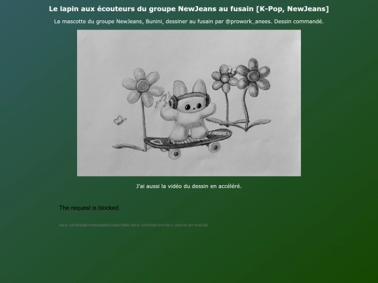 Coms Art FR/Le_lapin_aux_ecouteurs_fusain screenshot