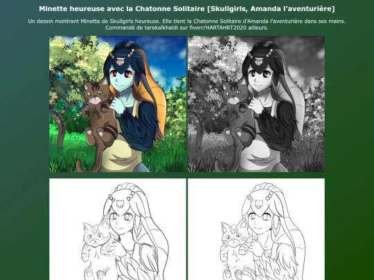 Coms Art FR/Minette_heureuse_avec_la_Chatonne_Solitaire screenshot
