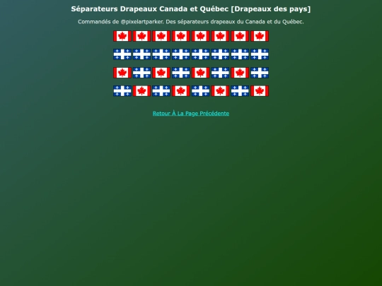 Coms Art FR/Separateurs_Drapeaux_Canada_Quebec screenshot