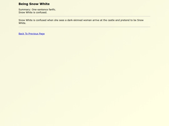 Fanfics EN/Being_Snow_White screenshot