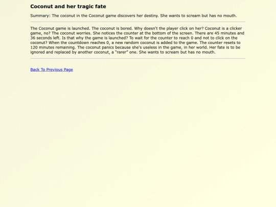 Fanfics EN/Coconut_and_her_tragic screenshot