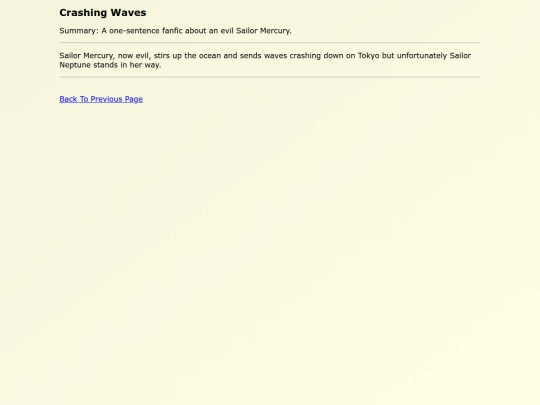Fanfics EN/Crashing_Waves screenshot
