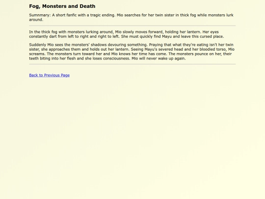 Fanfics EN/Fog_Monsters_and_Death screenshot