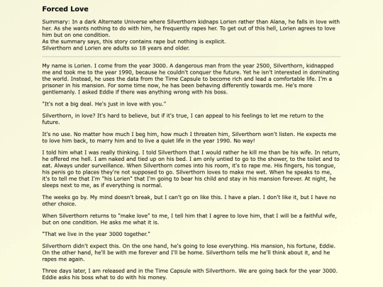 Fanfics EN/Forced_Love screenshot