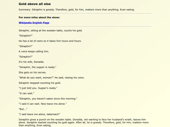Fanfics EN/Gold_above_all_else screenshot