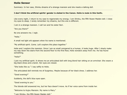 Fanfics EN/Holie_Sensor screenshot