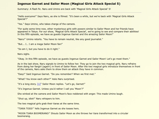 Fanfics EN/Ingenue_Garnet_and_Sailor_Moon screenshot
