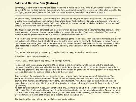 Fanfics EN/Jake_and_Garathe_Den_Mature screenshot