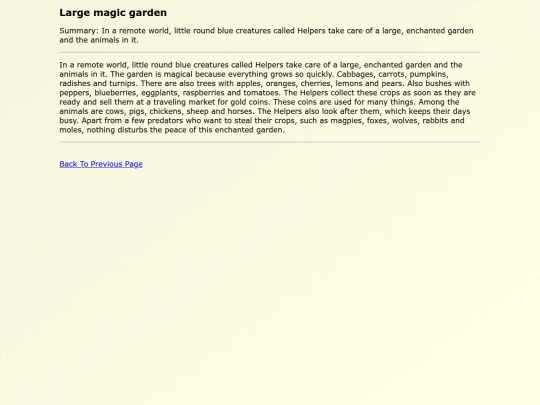Fanfics EN/Large_magic_garden screenshot