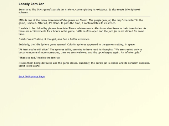 Fanfics EN/Lonely_Jam_Jar screenshot