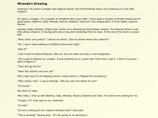 Fanfics EN/Mirandas_Drawing screenshot
