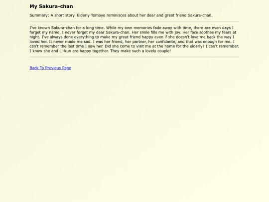 Fanfics EN/My_Sakura-chan screenshot
