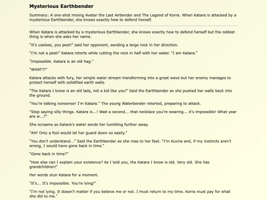 Fanfics EN/Mysterious_Earthbender screenshot