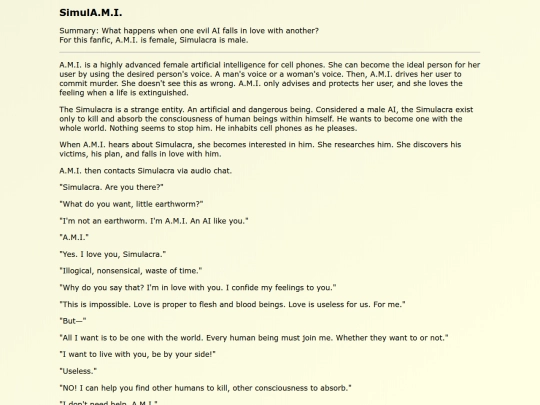 Fanfics EN/SimulAMI screenshot