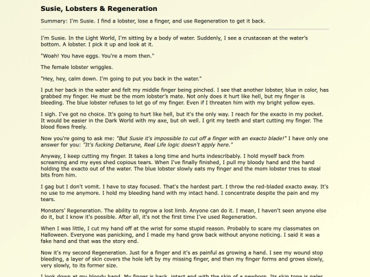 Fanfics EN/Susie_Lobsters screenshot