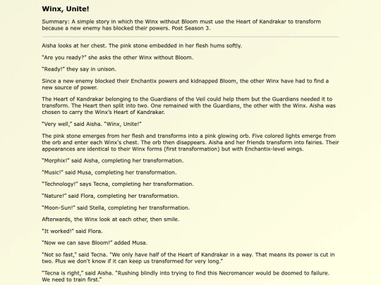 Fanfics EN/Winx_Unite screenshot