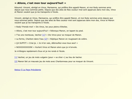Fanfics FR/Allons_cest_mon_tour screenshot