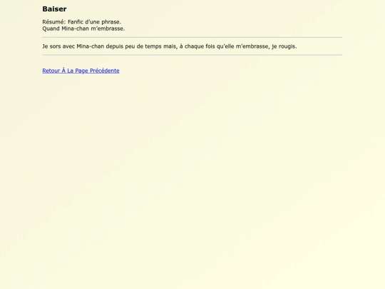 Fanfics FR/Baiser screenshot