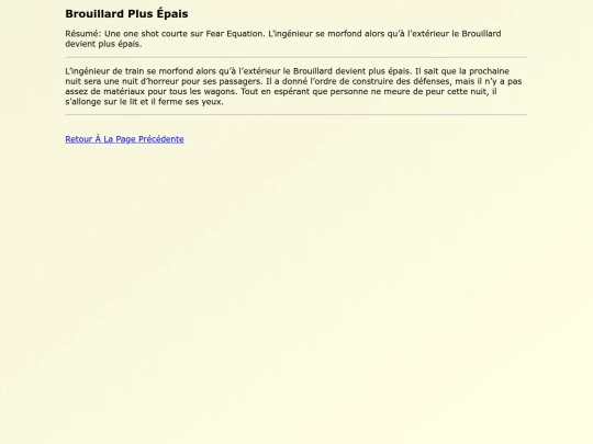 Fanfics FR/Brouillard_Plus_Epais screenshot
