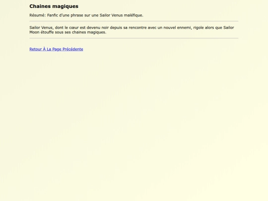 Fanfics FR/Chaines_magiques screenshot