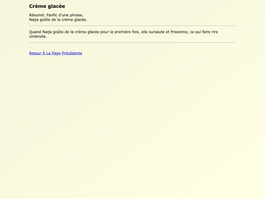 Fanfics FR/Creme_glacee screenshot
