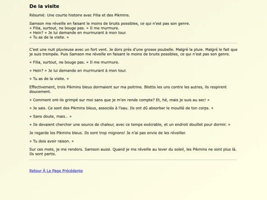 Fanfics FR/De_la_visite screenshot