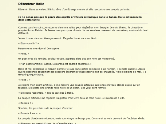 Fanfics FR/Detecteur_Holie screenshot
