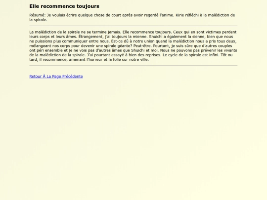 Fanfics FR/Elle_recommence_toujours screenshot