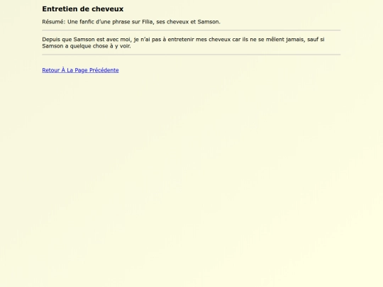 Fanfics FR/Entretien_de_cheveux screenshot