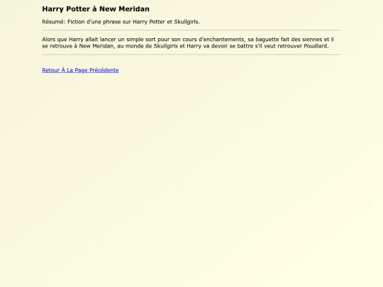 Fanfics FR/Harry_Potter_a_New screenshot