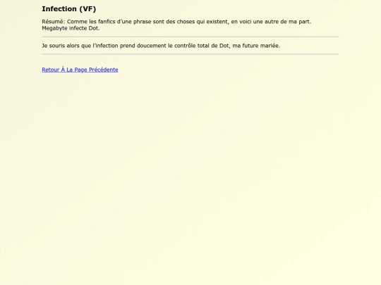 Fanfics FR/Infection_VF screenshot