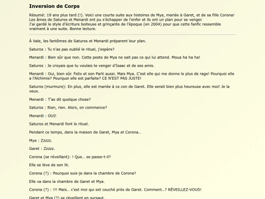 Fanfics FR/Inversion_de_Corps screenshot