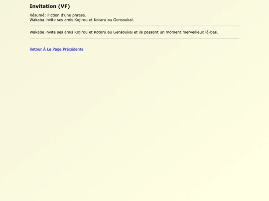 Fanfics FR/Invitation_VF screenshot