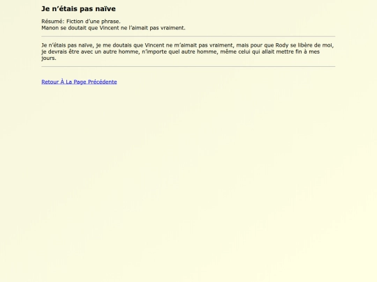 Fanfics FR/Je_netais_pas_naive screenshot