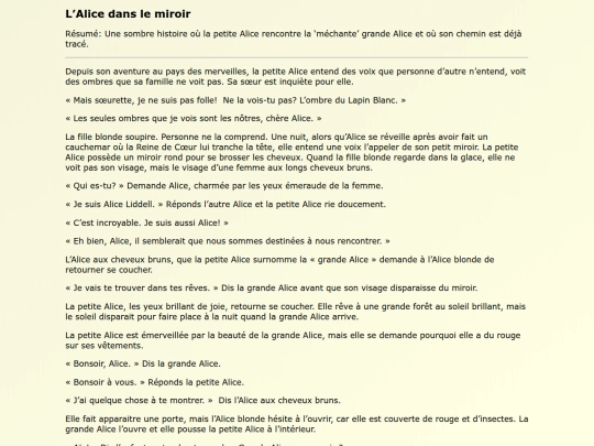 Fanfics FR/LAlice_dans_le_miroir screenshot