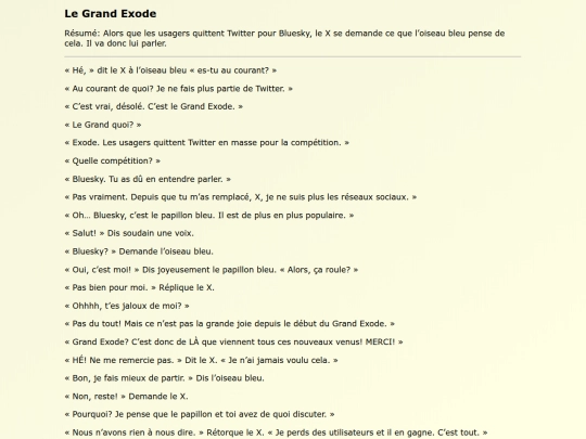Fanfics FR/Le_Grand_Exode screenshot