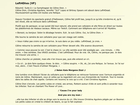 Fanfics FR/Left4Diva_VF screenshot